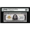Image 1 : 1928 $500 Gold Certificate Note Fr.2407 PMG Very Fine 30