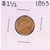 Image 1 : 1853 $2 1/2 Liberty Head Quarter Eagle Gold Coin