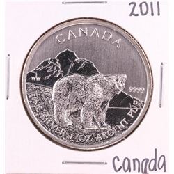 2011 Canada $5 Polar Bear 1 oz. Silver Coin