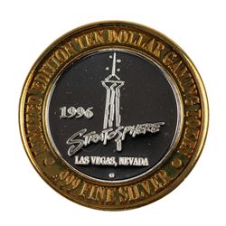 .999 Silver Stratosphere Las Vegas, NV $10 Casino Limited Edition Gaming Token
