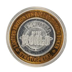 .999 Silver Stratosphere Las Vegas, NV $10 Casino Limited Edition Gaming Token