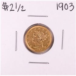 1903 $2 1/2 Liberty Head Quarter Eagle Gold Coin