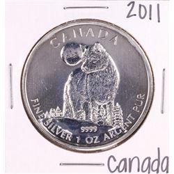2011 Canada $5 Arctic Fox 1 oz. Silver Coin
