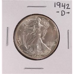 1942-D Walking Liberty Half Dollar Coin
