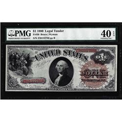 1880 $1 Legal Tender Note Fr.30 PMG Extremely Fine 40EPQ