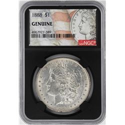 1888 $1 Morgan Silver Dollar Coin NGC Genuine