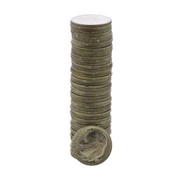 Roll of (50) Brilliant Uncirculated 1954-D Roosevelt Dime Coins