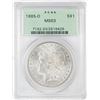 Image 1 : 1885-O $1 Morgan Silver Dollar Coin PCGS MS63 Old Green Holder