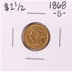 1868-S $2 1/2 Liberty Head Quarter Eagle Gold Coin
