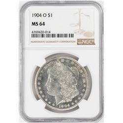 1904-O $1 Morgan Silver Dollar Coin NGC MS64