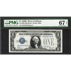 1928B $1 Funnyback Silver Certificate Note Fr.1602 PMG Superb Gem Uncirculated 67EPQ