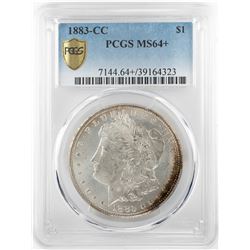 1883-CC $1 Morgan Silver Dollar Coin PCGS MS64+