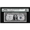 Image 1 : 1935A $1 "S" Experimental Silver Certificate Note Fr.1610 PMG Ch. Uncirculated 63EPQ
