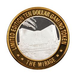 .999 Fine Silver Mirage Las Vegas, Nevada $10 Limited Edition Gaming Token