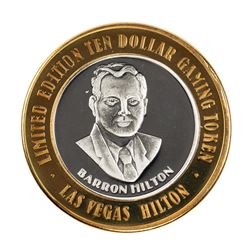 .999 Silver Hilton Las Vegas, Nevada $10 Casino Limited Edition Gaming Token