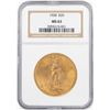 Image 1 : 1928 $20 St. Gaudens Double Eagle Gold Coin NGC MS63