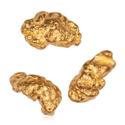 Lot of Australian Gold Nuggets 2.25 grams Total Weight