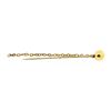 Image 2 : Ball and Chain Stick Pin - Yellow Gold Plated