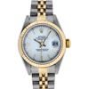 Image 1 : Rolex Ladies Quickset 2 Tone 18K White Index Datejust Wristwatch