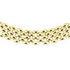 Image 2 : 17.75 Inch Five Row Panther Link Chain - 18KT Yellow Gold