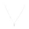 Image 1 : 0.60 ctw Diamond Straight Line Pendant with Chain - 14KT White Gold