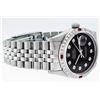 Image 5 : Rolex Mens Stainless Steel Black Diamond & Ruby 36MM Datejust Wristwatch