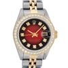 Image 1 : Rolex Ladies 2 Tone 14K Red Vignette VS Diamond Datejust Wristwatch