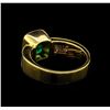 Image 3 : 2.40 ctw Emerald and Diamond Ring - 18KT Yellow Gold