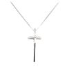 Image 1 : 0.06 ctw Diamond Cross Pendant with Chain - 14KT & 18KT White Gold