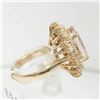 Image 5 : 6.23 ctw Morganite and Diamond Ring - 14KT Rose Gold
