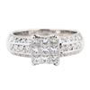 Image 2 : 0.96 ctw Diamond Ring - 14KT White Gold