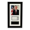 Image 1 : George H. Bush Signed Cut Display PSA Certified