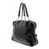 Image 7 : Celine Black Distressed Patent Leather Shoulder Handbag