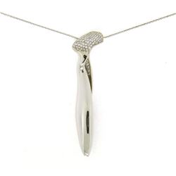 Tiffany & Co. Frank Gehry 16  18k White Gold Orchid Diamond Pendant Necklace