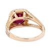 Image 3 : 2.43 ctw Ruby and Diamond Ring - 14KT Rose Gold