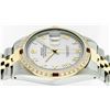 Image 6 : Rolex Mens 2 Tone 14K Mother Of Pearl Diamond & Ruby 36MM Datejust Wristwatch