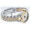 Image 4 : Rolex Ladies 2 Tone 14K Silver Diamond & Ruby Datejust Wristwatch