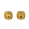 Image 7 : Chanel Gold Vintage Crystal Clip On Earrings