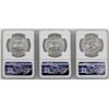Image 2 : Lot of (3) 1983Mo Mexico Libertad Onza Silver Coins NGC MS65