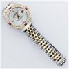 Image 6 : Rolex Ladies 2 Tone 14K MOP & Ruby Diamond Datejust Wriswatch