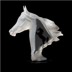 Kitty Cantrell, "Royal Arabian" Limited Edition Mixed Media Lucite Sculpture wit