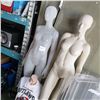 Image 1 : 2 ADULT MANNEQUINS AND MANNEQUIN TORSO AND T-SHIRT