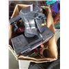Image 2 : BOX OF ESTATE GOODS AND TOOL BAG WITH CONTENTS