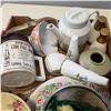 Image 2 : TRAY OF CHINA, CERAMICS, SALT AND PEPPER SHAKERS