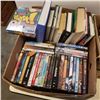 Image 3 : BOX OF DVDS, BOOKS, AND CDS