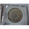 Image 2 : 3 CANADIAN SILVER WAR TIME 50 CENT 1942, 1943, 1944 .800 SILVER