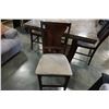 Image 2 : LARGE STONE TOP DINING TABLE WITH 4 BAR STOOLS