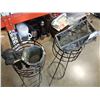 Image 2 : 2 METAL PLANT STANDS, CANDLE HOLDER, AND DOG PLANTER