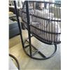Image 8 : BRAND NEW OUTDOOR RATTAN FOLDABLE DOUBLE HANGING CHAIR W/ LIGHT GREY CUSHIONS - RETAIL $1299