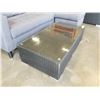Image 2 : FLOOR MODEL NEW STEEL FRAME WICKER OUTDOOR COFFEE TABLE RETAIL $299